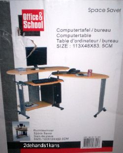 computertafel / bureau inklapbaar