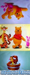 disney Winnie the Pooh prints op canvas 